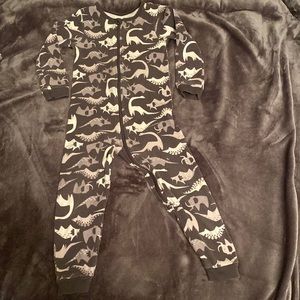 Tea Collection Sleeper Dinosaur Print 18-24M